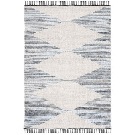 Safavieh 8 x 10 ft. Kilim Flat Weave Rectangle Area Rug Blue & Ivory KLM309L-8
